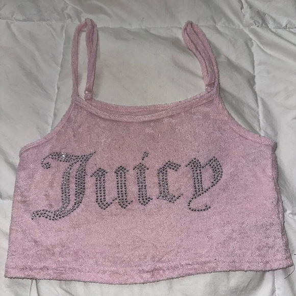 Juicy Couture Tops - Juicy Couture Pink Crop Top